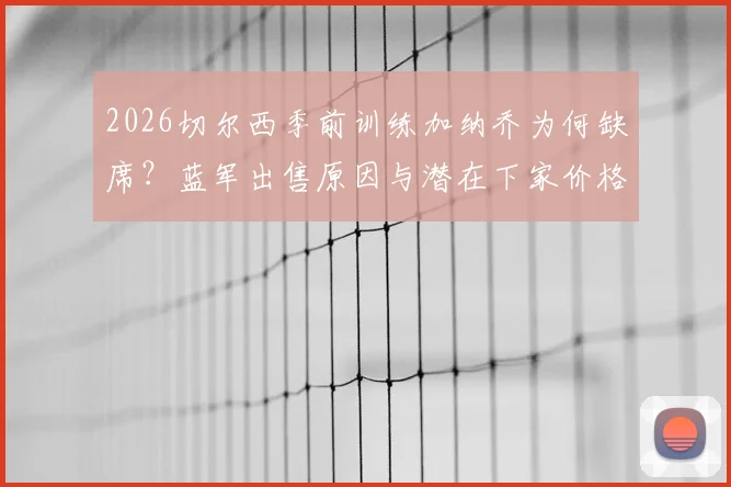 2026切尔西季前训练加纳乔为何缺席？蓝军出售原因与潜在下家价格深度分析